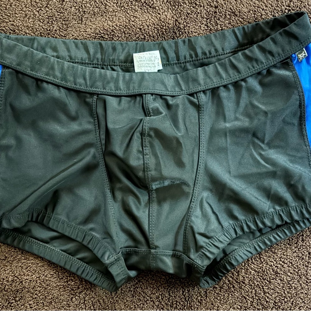 Tulios Black and Blue Men's Sexy Swimwear